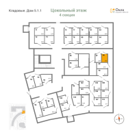 Кладовка № К.88 Корп.: 5.1.1 , Секция 4  в ЖК Окла