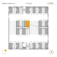 Паркинг № П.171 Корп.: 3.2.2 , Секция П  в ЖК Окла