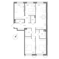 5 ккв (Евро) № 159 Корп.: 3 , Секция 5  в ЖК Остров Первых