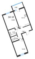 3 ккв (Евро) № 302 Корп.: 2 Уч. 28 , Секция 5  в ЖК ПАТИО. Уютный квартал