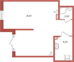 К. пом № Н.121103 Корп.: 2 Уч. 28 , Секция 3  в ЖК ПАТИО. Уютный квартал