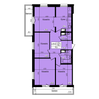 4 ккв № 142 Дом: 10 Корп.: 2 , Секция 1  в ЖК ПРАГМА city