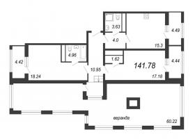 2 ккв № 152Н Корп.: 4а , Секция 1  в ЖК PROMENADE