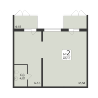 К. пом № НП2 Корп.: 6 , Секция 5  в ЖК Панорама Юкки