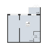 К. пом № НП4 Корп.: 6 , Секция 6  в ЖК Панорама Юкки