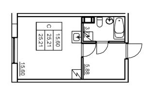Студия № 109 Корп.: 6 , Секция 3  в ЖК Панорама Юкки