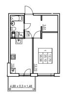 1 ккв № 12 Корп.: 6 , Секция 1  в ЖК Панорама Юкки