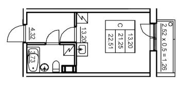 Студия № 260 Корп.: 6 , Секция 5  в ЖК Панорама Юкки