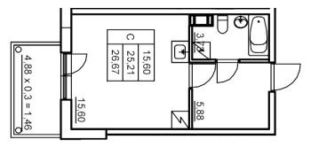 Студия № 117 Корп.: 6 , Секция 3  в ЖК Панорама Юкки