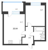 2 ккв (Евро) № 70 Корп.: 8.2 , Секция 2  в ЖК Парадный ансамбль
