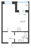 Студия № 147 Корп.: 8.2 , Секция 3  в ЖК Парадный ансамбль