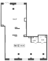 К. пом № НП12 Корп.: 8.3 , Секция 2  в ЖК Парадный ансамбль