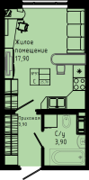 Студия № C3-91 Дом: 3 Корп.: C3 , Секция C3  в ЖК Pixel