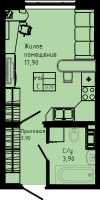 Студия № C3-86 Дом: 3 Корп.: C3 , Секция C3  в ЖК Pixel