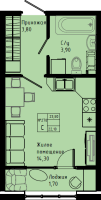 Студия № C5-278 Дом: 3 Корп.: C5 , Секция C5  в ЖК Pixel
