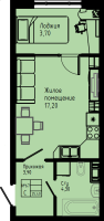 Студия № C3-130 Дом: 3 Корп.: C3 , Секция C3  в ЖК Pixel
