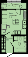 Студия № C3-156 Дом: 3 Корп.: C3 , Секция C3  в ЖК Pixel