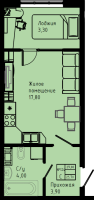 Студия № C3-124 Дом: 3 Корп.: C3 , Секция C3  в ЖК Pixel