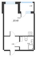 Студия № 7/11/07 Корп.: 2 , Секция 7  в ЖК Полис ЛАВрики