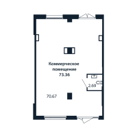 К. пом № 3/01/04 Корп.: 2.1 , Секция 3  в ЖК Полис Новоселье