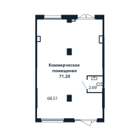 К. пом № 4/01/02 Корп.: 2.1 , Секция 4  в ЖК Полис Новоселье
