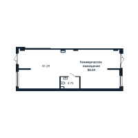 К. пом № 4/01/06 Корп.: 2.1 , Секция 4  в ЖК Полис Новоселье