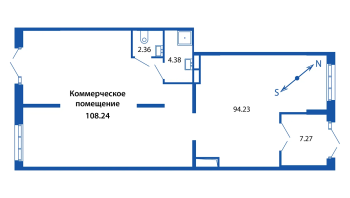 К. пом № 6/01/04 Корп.: 1 , Секция 6  в ЖК Полис Приморский 2