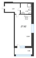 Студия № 758 Корп.: 3 Уч. 7 , Секция 2.4  в ЖК Прайм Приморский