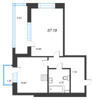 1 ккв № 559 Корп.: 2 Уч. 7 , Секция 2.2  в ЖК Прайм Приморский