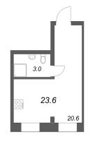 Студия № 122 Корп.: 1 , Секция 4  в ЖК Проект 6/3