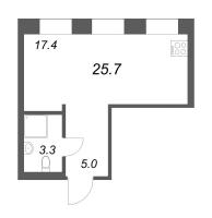 Студия № 52 Корп.: 1 , Секция 2  в ЖК Проект 6/3