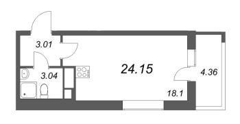 Студия № 1039 Корп.: 3.2 , Секция 5  в ЖК Pulse Premier