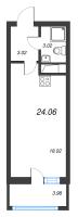 Студия № 558 Корп.: 3.2 , Секция 3  в ЖК Pulse Premier
