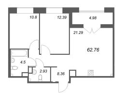 3 ккв (Евро) № 30 Корп.: Б4 , Секция 2  в ЖК Ранта Резиденс
