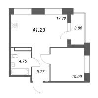 2 ккв (Евро) № 26 Корп.: Б3 , Секция 2  в ЖК Ранта Резиденс