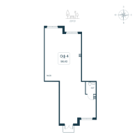 К. пом № 4к.2 Дом: 2.2 Корп.: 2141.2 , Секция 2  в ЖК Расцветай в Янино