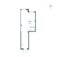 К. пом № 8к.1 Дом: 2.2 Корп.: 2141.2 , Секция 1  в ЖК Расцветай в Янино