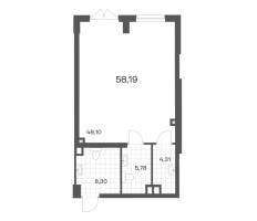 К. пом № НП-6 Корп.: 1 , Секция 3  в ЖК Речной квартал