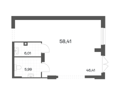 К. пом № НП-2 Корп.: 1 , Секция 1  в ЖК Речной квартал