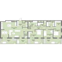 3 ккв № 479 Корп.: А7 , Секция 1  в ЖК Рощино Residence