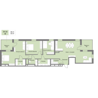 4 ккв (Евро) № 35 Корп.: А7 , Секция 1  в ЖК Рощино Residence