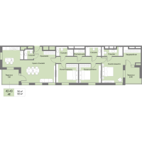 4 ккв (Евро) № 42 Корп.: А3 , Секция 1  в ЖК Рощино Residence