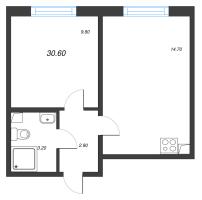 1 ккв № 109 Корп.: 14 , Секция 2  в ЖК Ручьи