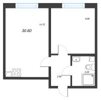 1 ккв № 110 Корп.: 14 , Секция 2  в ЖК Ручьи