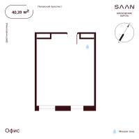 К. пом № К-5.93 Корп.: 1 , Секция 2  в ЖК SAAN Московские ворота