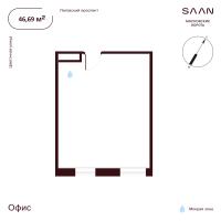 К. пом № К-5.92 Корп.: 1 , Секция 2  в ЖК SAAN Московские ворота