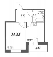 1 ккв № 160 Корп.: 1 , Секция 2  в ЖК СМАРТ