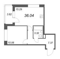 2 ккв (Евро) № 11 Корп.: 1.1 , Секция 1.1  в ЖК Сенат