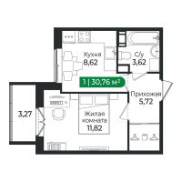 1 ккв № 133 Корп.: 4 Уч. 16 , Секция 3  в ЖК Сертолово Парк