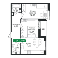 2 ккв № 471 Корп.: 4 Уч. 16 , Секция 13  в ЖК Сертолово Парк